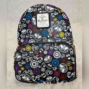 Loungefly Disney NBC Sugar Skull Jack Skellington Glow AOP